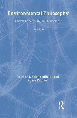 Book cover for Envi Phil Crit Conc Envi Vol 4