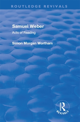 Book cover for Samuel Weber