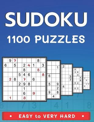 Book cover for 1100 Sudoku Puzzles Easy to Very Hard