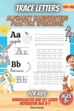 Cover of Trace Letters-Alphabet Handwriting Practice workbook for kids