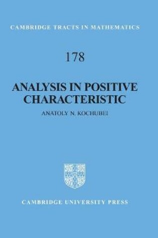 Cover of Analysis in Positive Characteristic