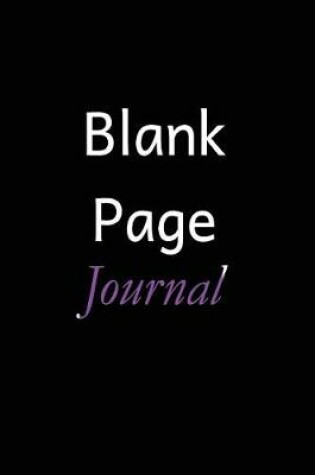 Cover of Blank Page Journal