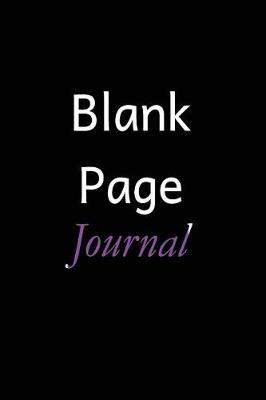 Book cover for Blank Page Journal