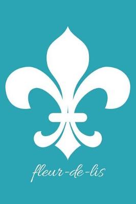 Book cover for fleur-de-lis - Robin's Egg Blue Lined Notebook with Margins