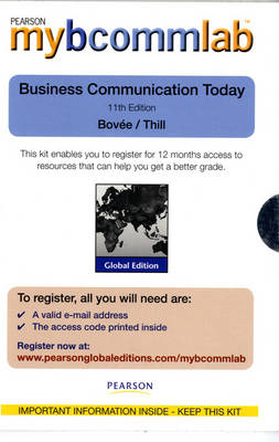 Book cover for Access Card for Business Communication Today Global Edition