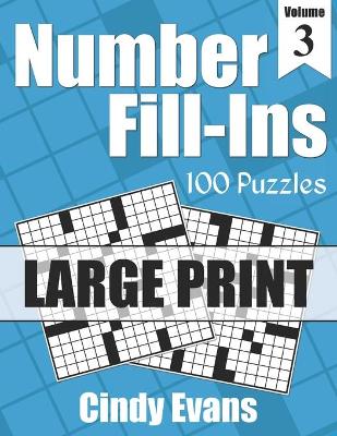 Book cover for Number Fill-Ins in LARGE PRINT, Volume 3