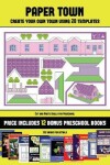 Book cover for Cut and Paste Skills for Preschool (Paper Town - Create Your Own Town Using 20 Templates)