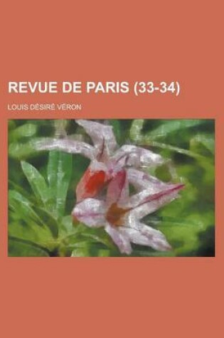 Cover of Revue de Paris (33-34 )