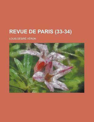 Book cover for Revue de Paris (33-34 )
