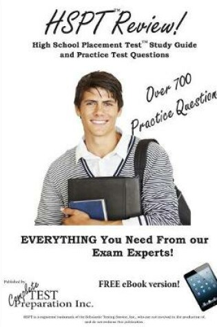 Cover of HSPT Review! High School Placement Test Study Guide and Practice Test Questions
