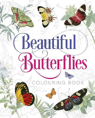 Book cover for Beautiful Butterflies Colouring Book