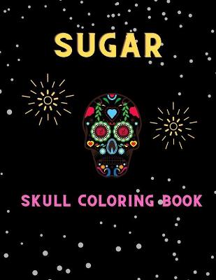 Book cover for Sugar skull coloring book