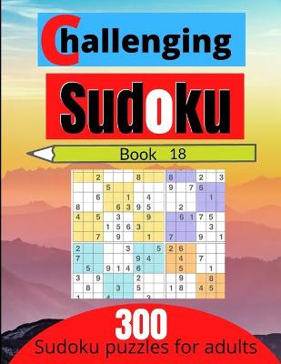 Book cover for Challenging sudoku book 18