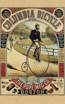 Book cover for Columbia Bicycle Advertising Lined Writing Journal