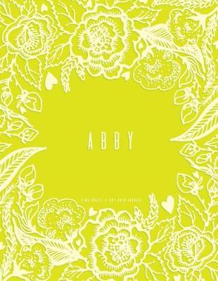 Book cover for Abby Journal, Dot Grid, Lime Green