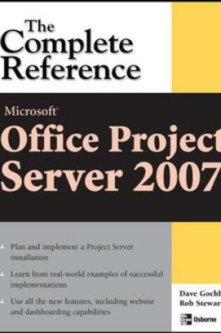 Cover of Microsoft(r) Office Project Server 2007: The Complete Reference