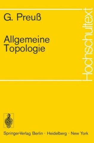 Cover of Allgemeine Topologie