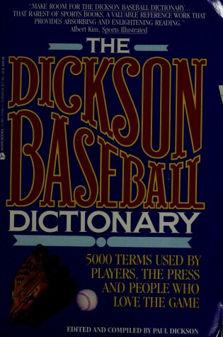 Cover of The Dickson Baseball Dictionary