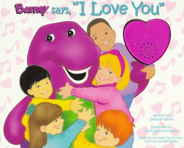 Book cover for Barney Says, "I Love You"