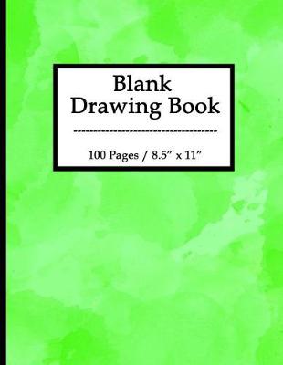 Book cover for Blank Drawing Book-Green