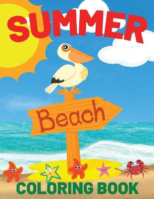 Book cover for Summer Beach Coloring Book