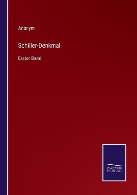 Book cover for Schiller-Denkmal