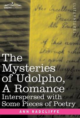 Book cover for The Mysteries of Udolpho, a Romance