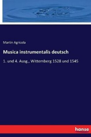 Cover of Musica instrumentalis deutsch