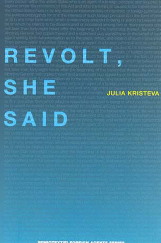 Cover of Revolt, She Said