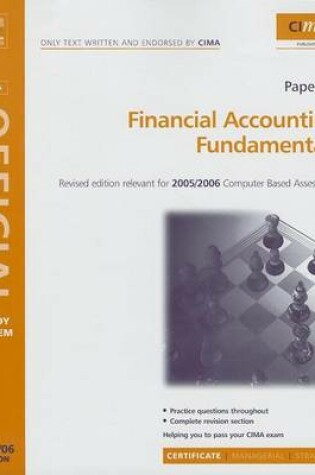 Cover of Financial Accounting Fundamentals. Cima Study Systems 2006.