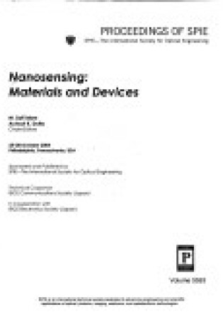 Cover of Nanosensing