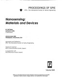 Cover of Nanosensing