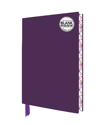 Cover of Purple Blank Artisan Notebook (Flame Tree Journals)