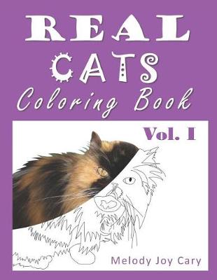 Book cover for REAL CATS Coloring Book