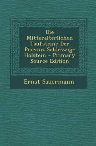 Cover of Die Mitteralterlichen Taufsteine Der Provinz Schleswig-Holstein