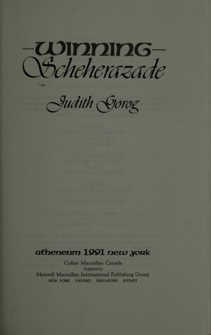 Book cover for Winning Scheherazade