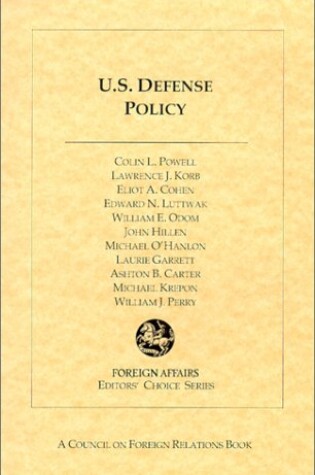 Cover of U.S. Defense Policy