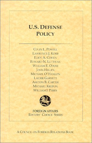 Book cover for U.S. Defense Policy