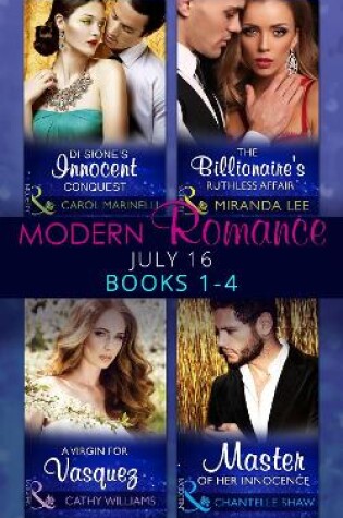 Cover of Modern Romance July 2016 Books 1-4