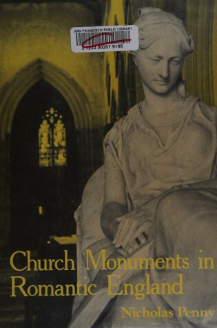 Cover of Church Monuments in Romantic England