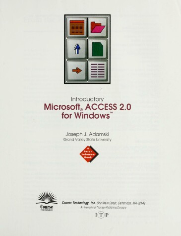 Book cover for Introductory Microsoft Access 2.0 Windows