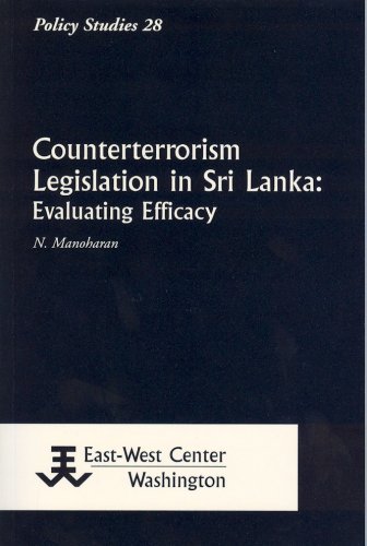 Book cover for Counterterrorism Legislation in Sri Lanka