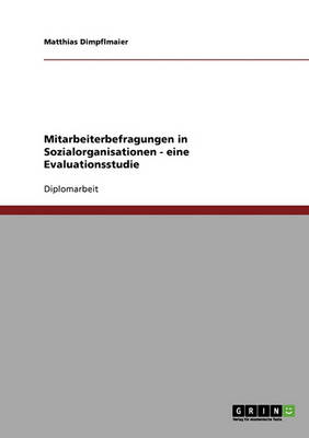 Book cover for Mitarbeiterbefragungen in Sozialorganisationen. Eine Evaluationsstudie