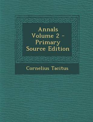 Book cover for Annals Volume 2 - Primary Source Edition