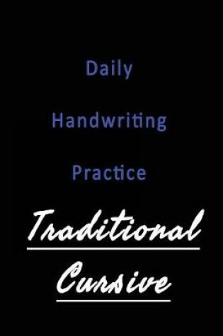 Cover of Daily Handwriting Practice Traditional Cursive