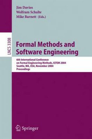 Cover of Formal Methods and Software Engineering