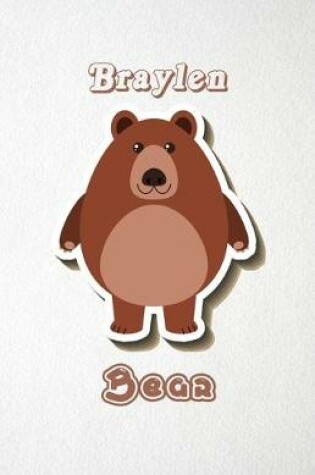 Cover of Braylen Bear A5 Lined Notebook 110 Pages