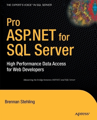 Book cover for Pro ASP.NET for SQL Server