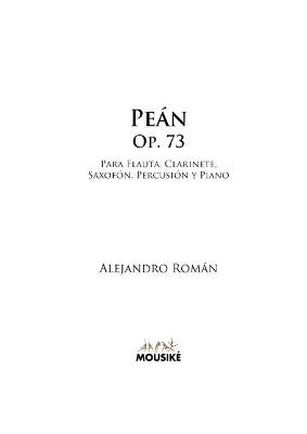 Book cover for Peán, Op. 73