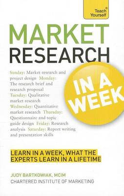 Book cover for Market Research in a Week: Teach Yourself